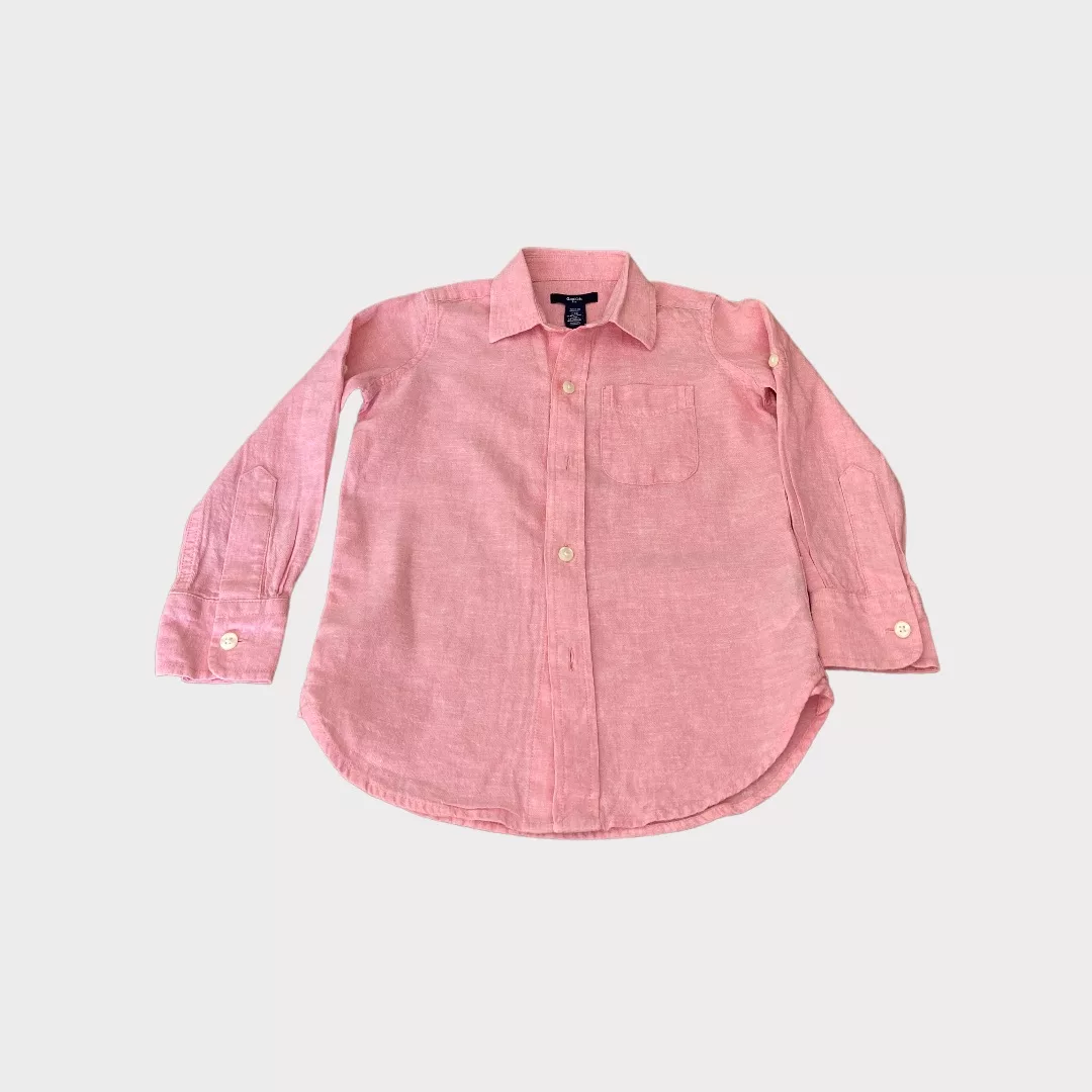 GAP | Pink linen cotton shirt - Hand Me Down Wardrobe